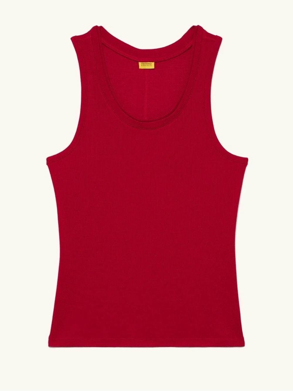 Hikerkind Red Ribbed Tank Top
